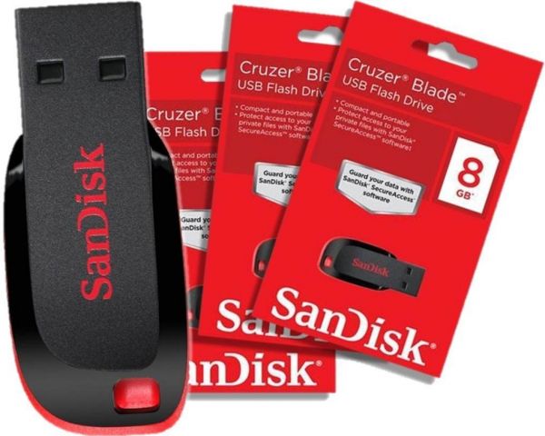 Pen Drive Sandisk Cruzer Blade 8GB